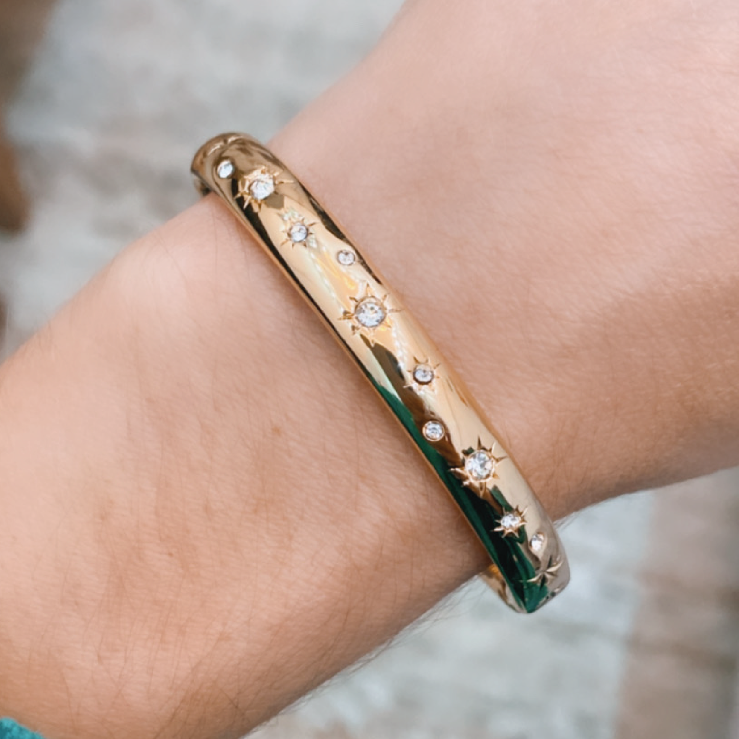 Pulseira Bracelete Strass